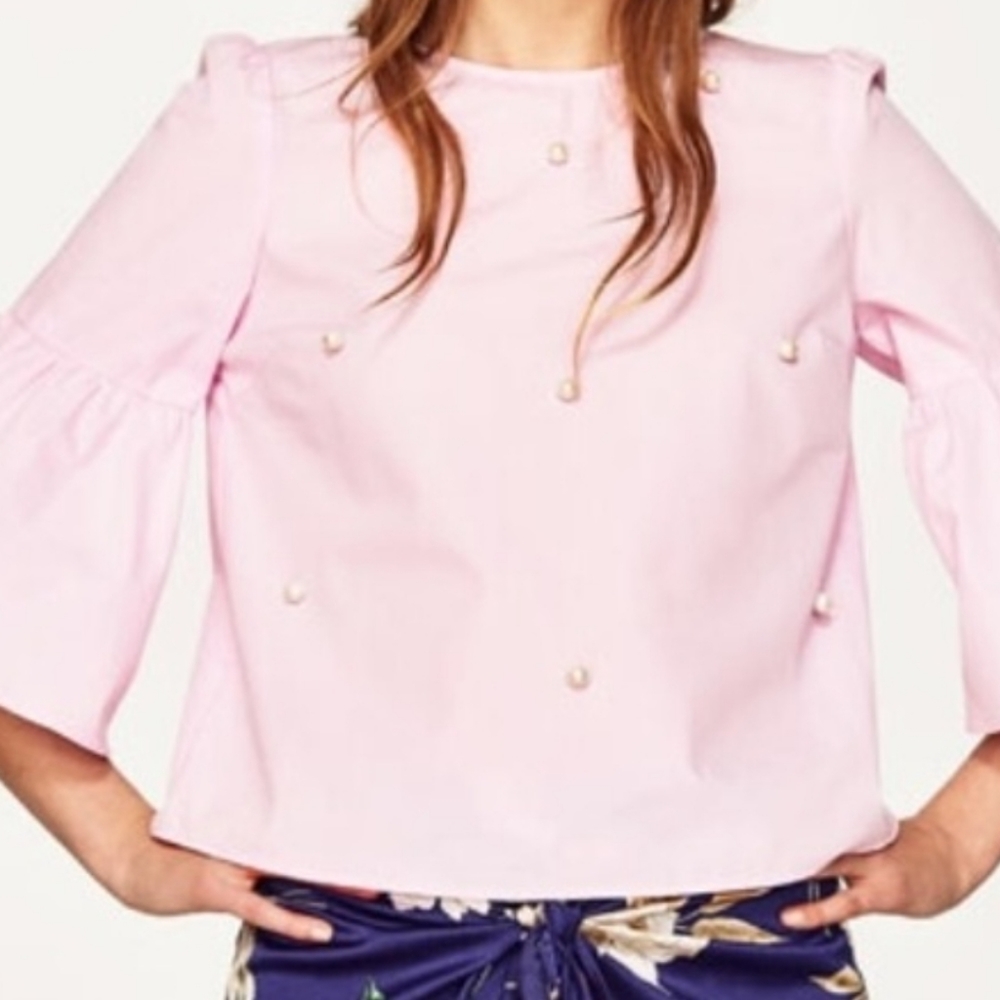 Zara Pearl detail top